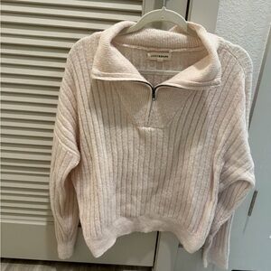 Lucky Brand Women's Soft Cream Cowl Neck Sweater